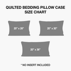 Size guide – Quilted Pillowcase - Brown Tree of Life