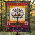 Sunset Tree of Life art quilt – tree of life at sunset