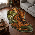 Ranger Boot shaped rug – hiking boot shape