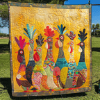 Art Quilt - Rooster Club – view 2