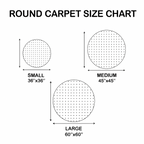Size guide – Round Rug - Golden Current