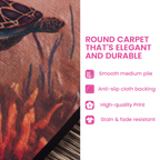 Care instructions – Round Rug - Golden Current
