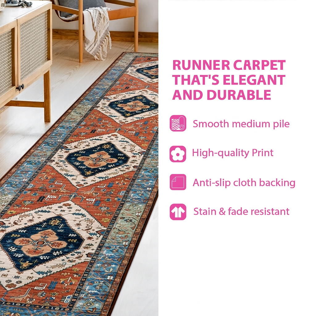 Care instructions – Hallway Runner Rug - Snowman Stack
