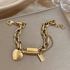 Chain Bracelet - Heart Charm