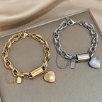 Chain Bracelet - Heart Charm
