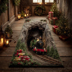 Secret Valley Express hallway runner – train from a mossy cave