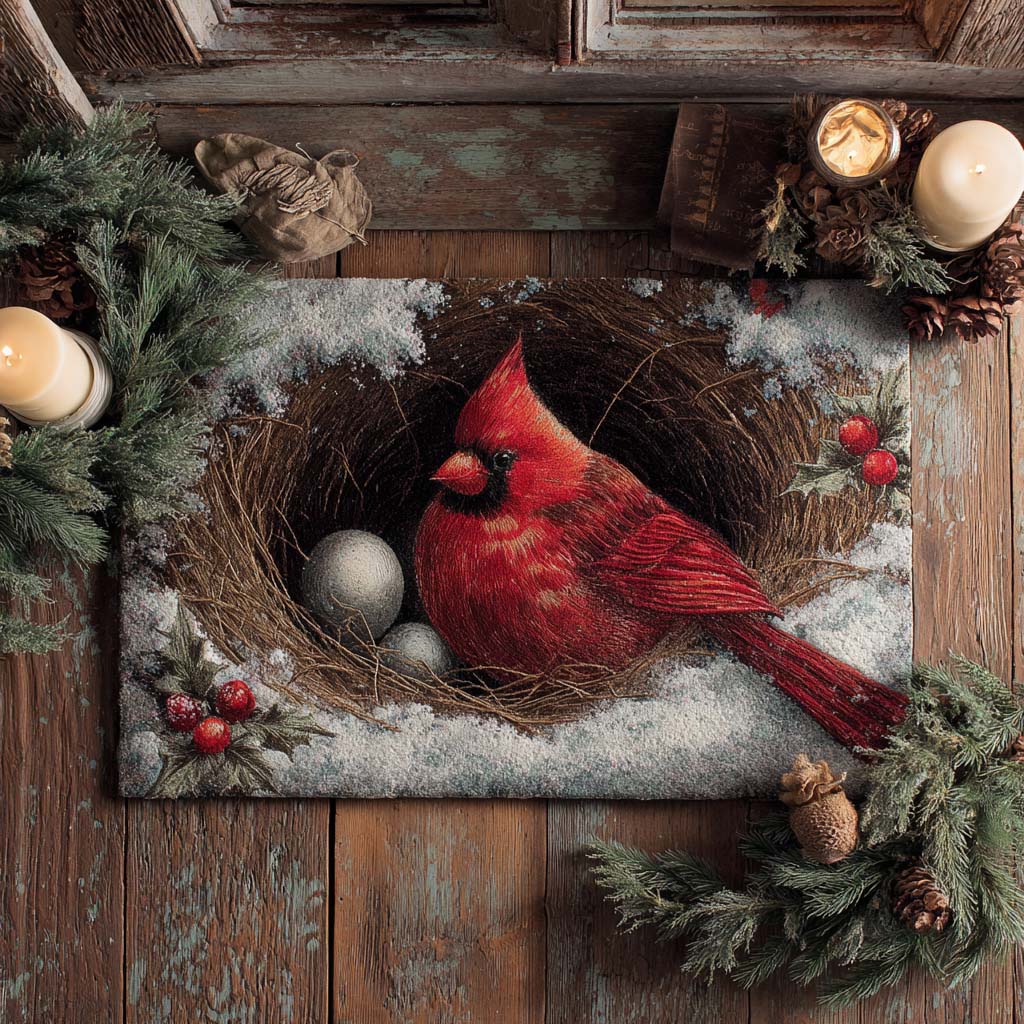 Silent Guard Cardinal doormat – cardinal by nest
