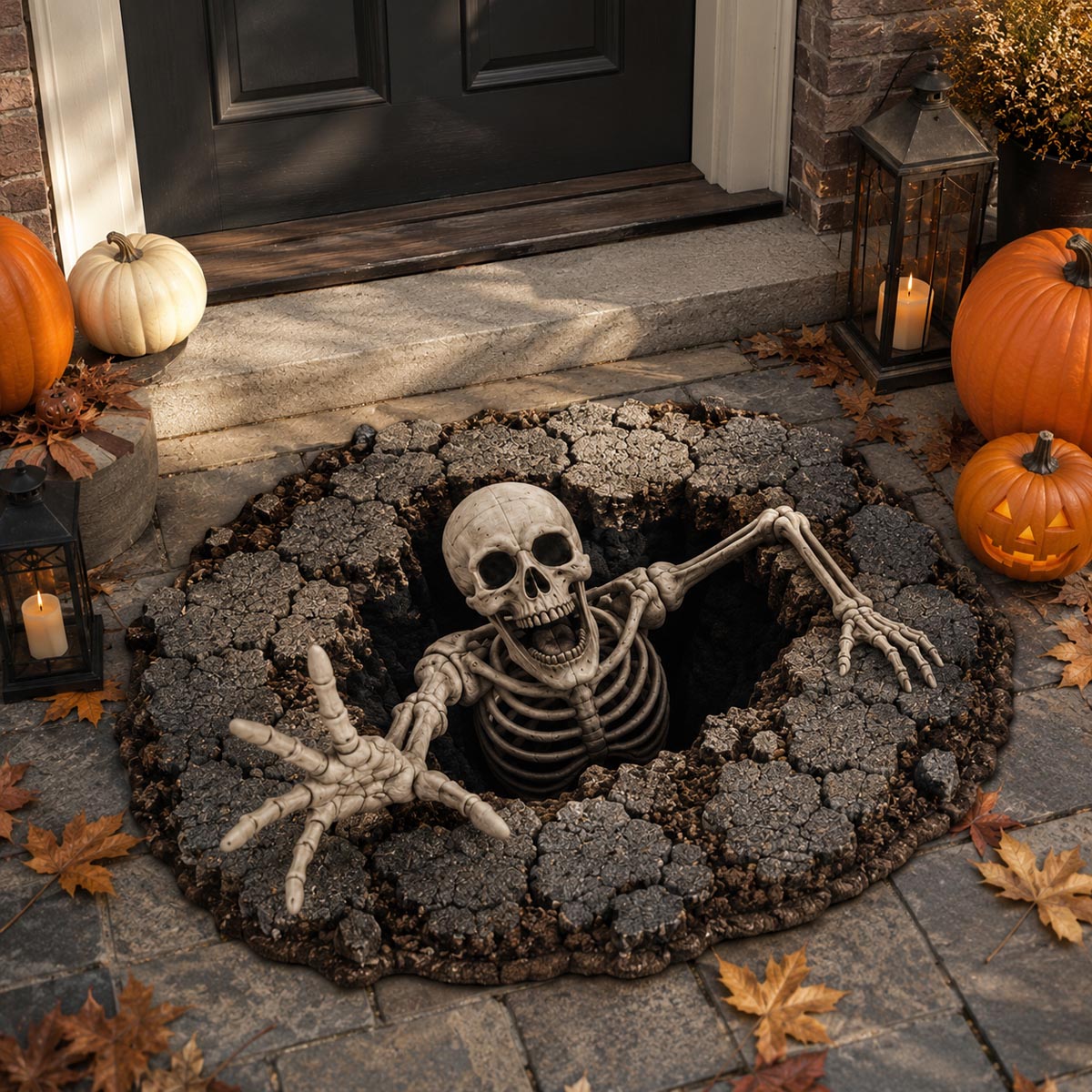 Skeleton Breakout shaped doormat – skeleton breakout