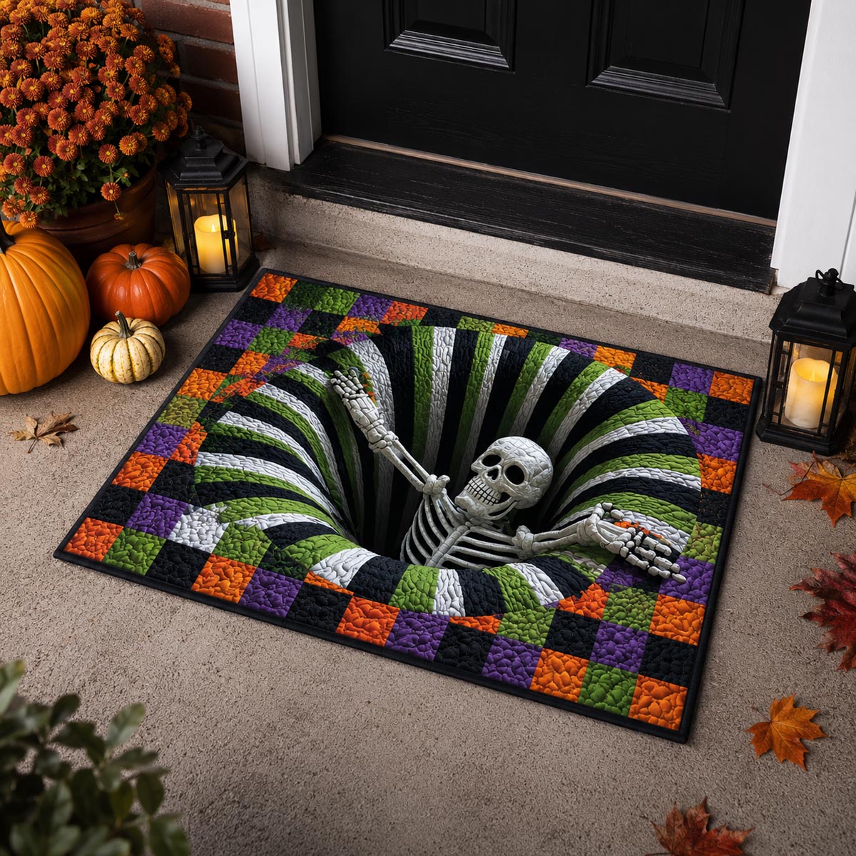 Skeleton Vortex doormat – skeleton in vortex