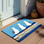 Sky Seeker Gulls doormat – seagulls on jetty