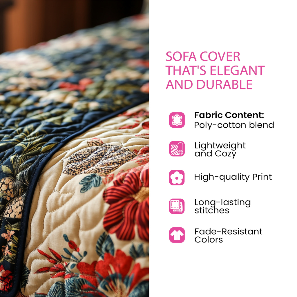 Quilted Sofa Cover - Seasons of Life
