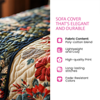 Quilted Sofa Cover - Seasons of Life