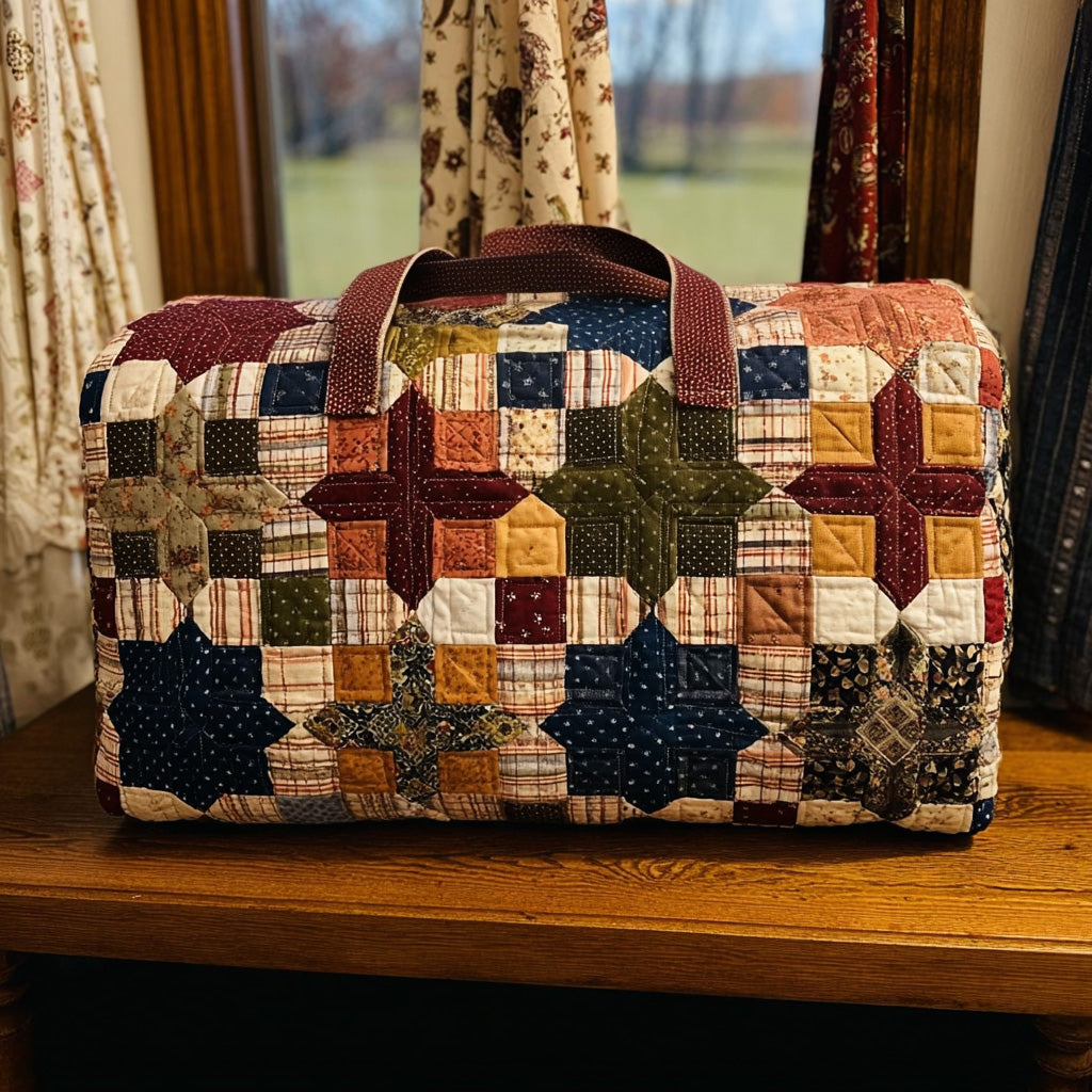 Star Spirit Patchwork quilted weekend bag – star patchwork