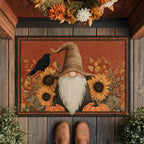 Sunflower Gnome doormat – gnome with sunflowers