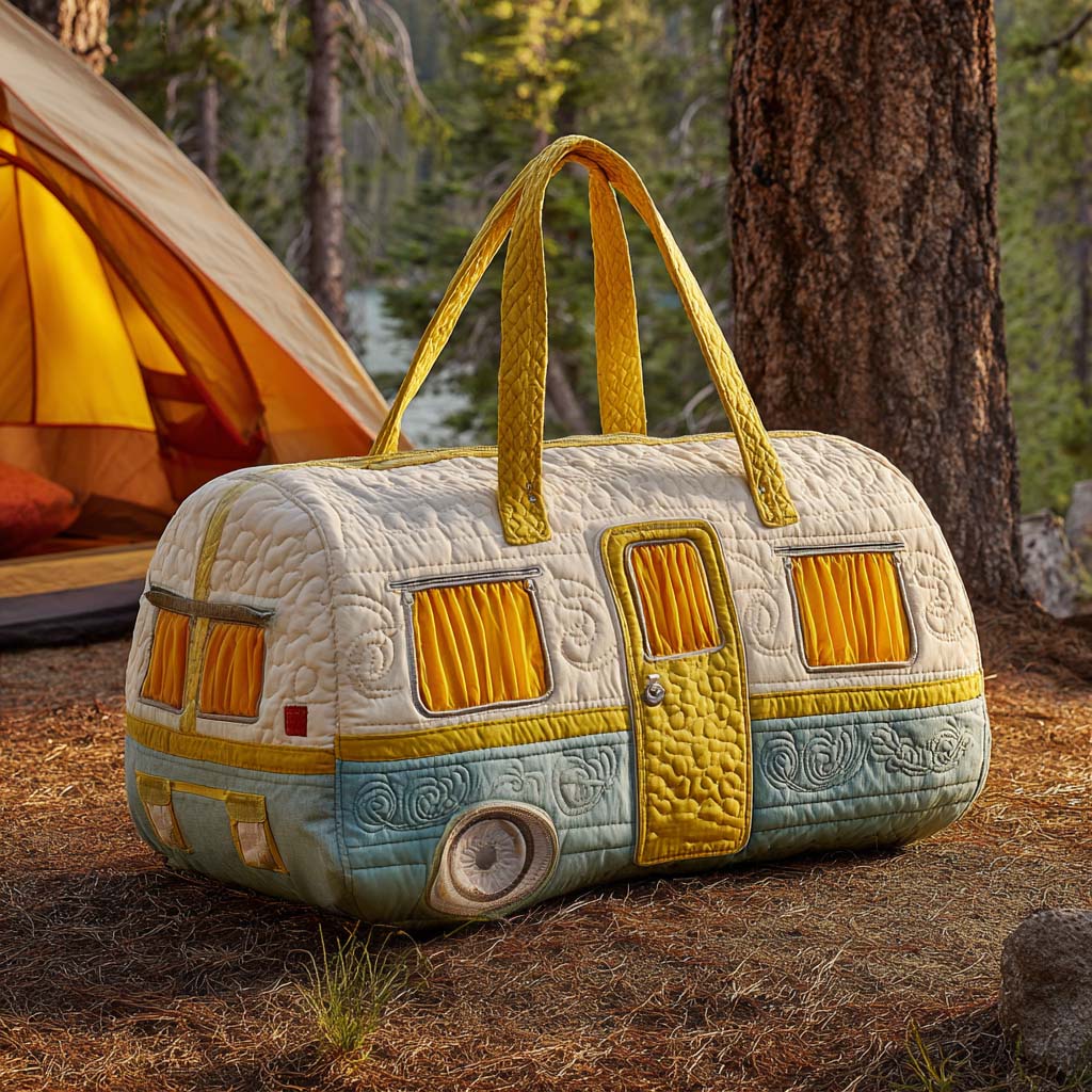 Sunny Caravan quilted weekend bag – sunny caravan
