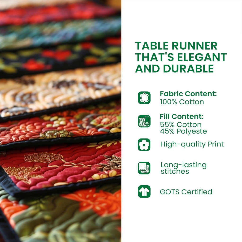 Quilted Table Runner - Rooster Rally – view 3