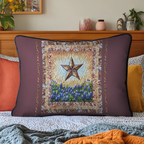 Quilted Pillowcase - Barn Star and Bluebonnets – view 2