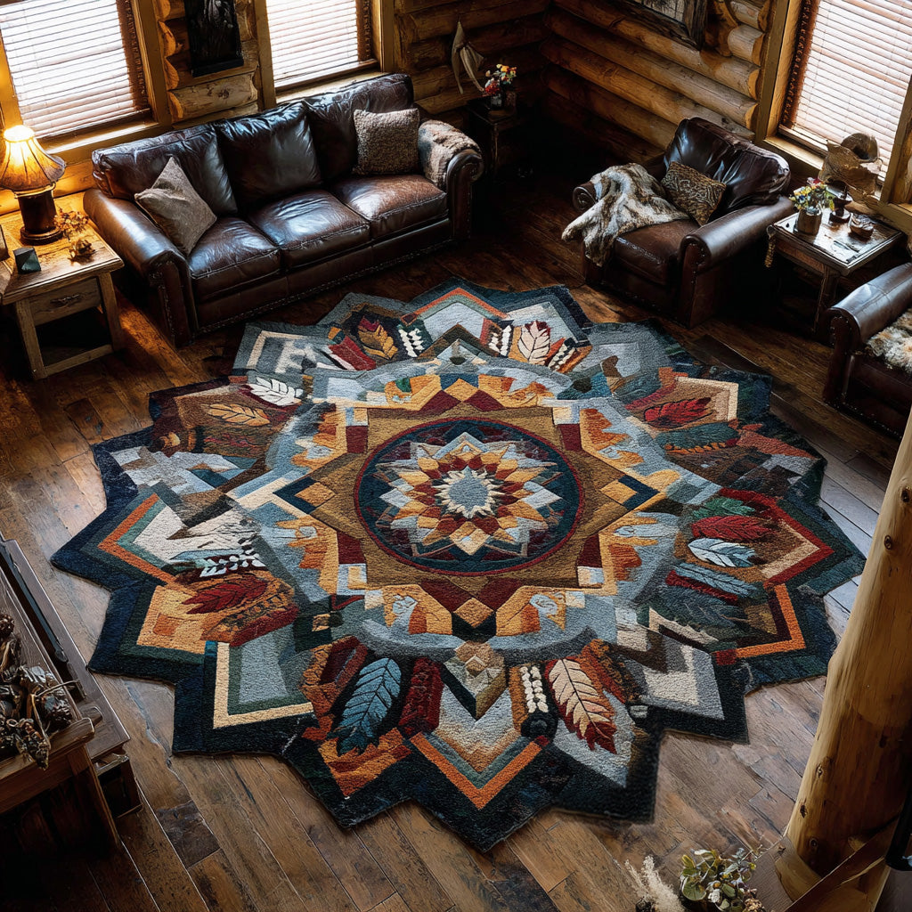 Sovereign Star shaped rug – star medallion