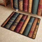 Timeless Spines bath mat – old book spines