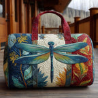 Timeless Flutter quilted weekend bag – blue dragonfly