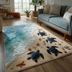 Turtle Path rug – turtles on the sand