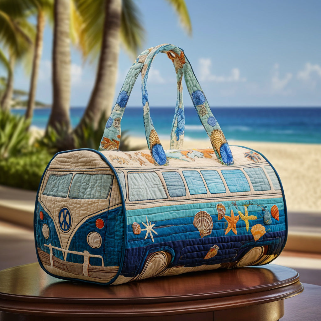 Beach Vibe Van quilted weekend bag – beach camper van