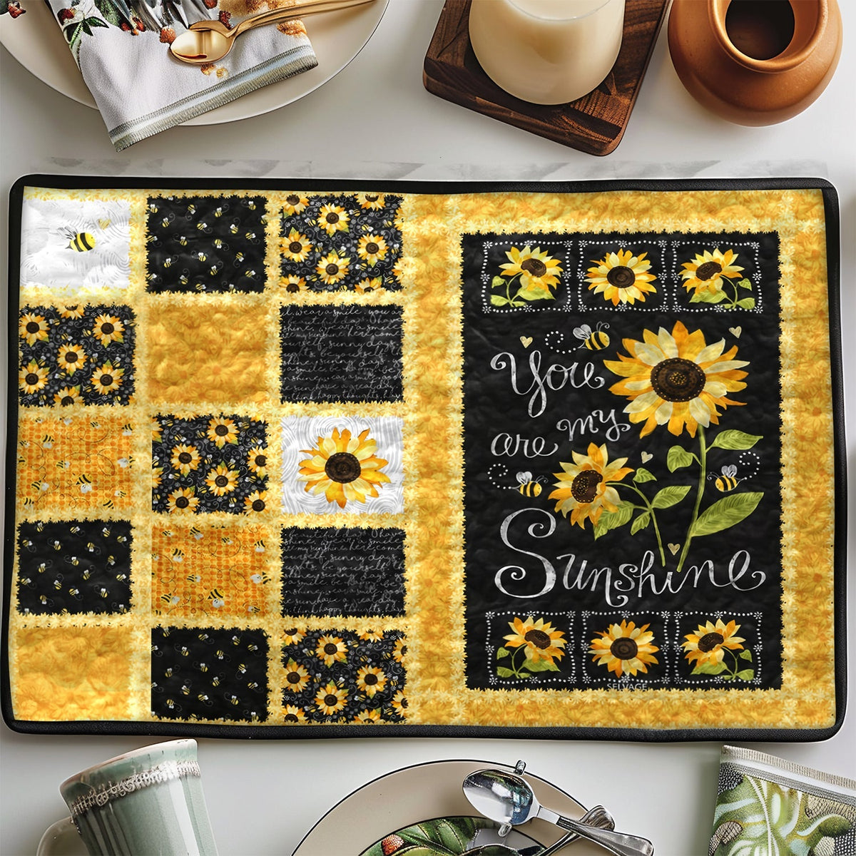 Quilted Placemats - You Are My Sunshine – view 2