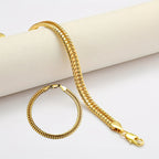 Necklace & Bracelet Set - Gold-Tone Foxtail