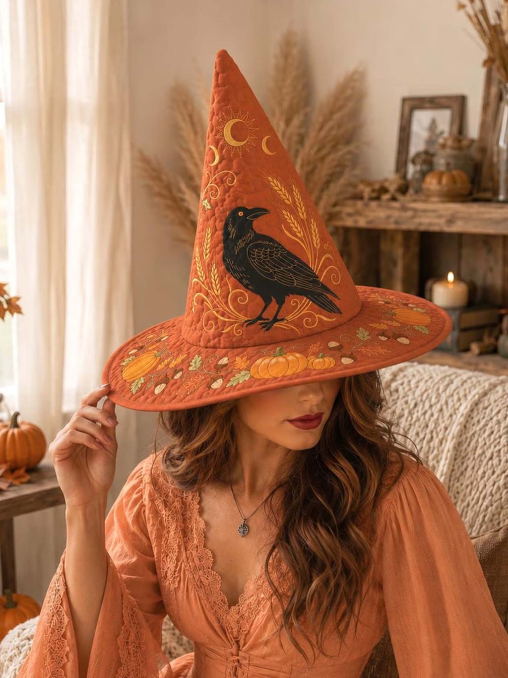 Quilted Witch Hat - Raven Harvest – view 2
