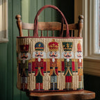Nutcracker Line-Up quilted tote bag – nutcracker row