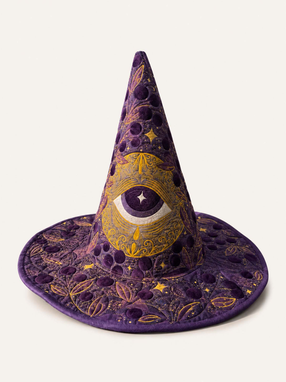 Mystic Eye quilted witch hat – golden eye