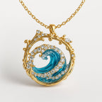 Pendant Necklace - Ocean Wave