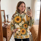 Hoodie - Sunflower Leopard Patch – view 7