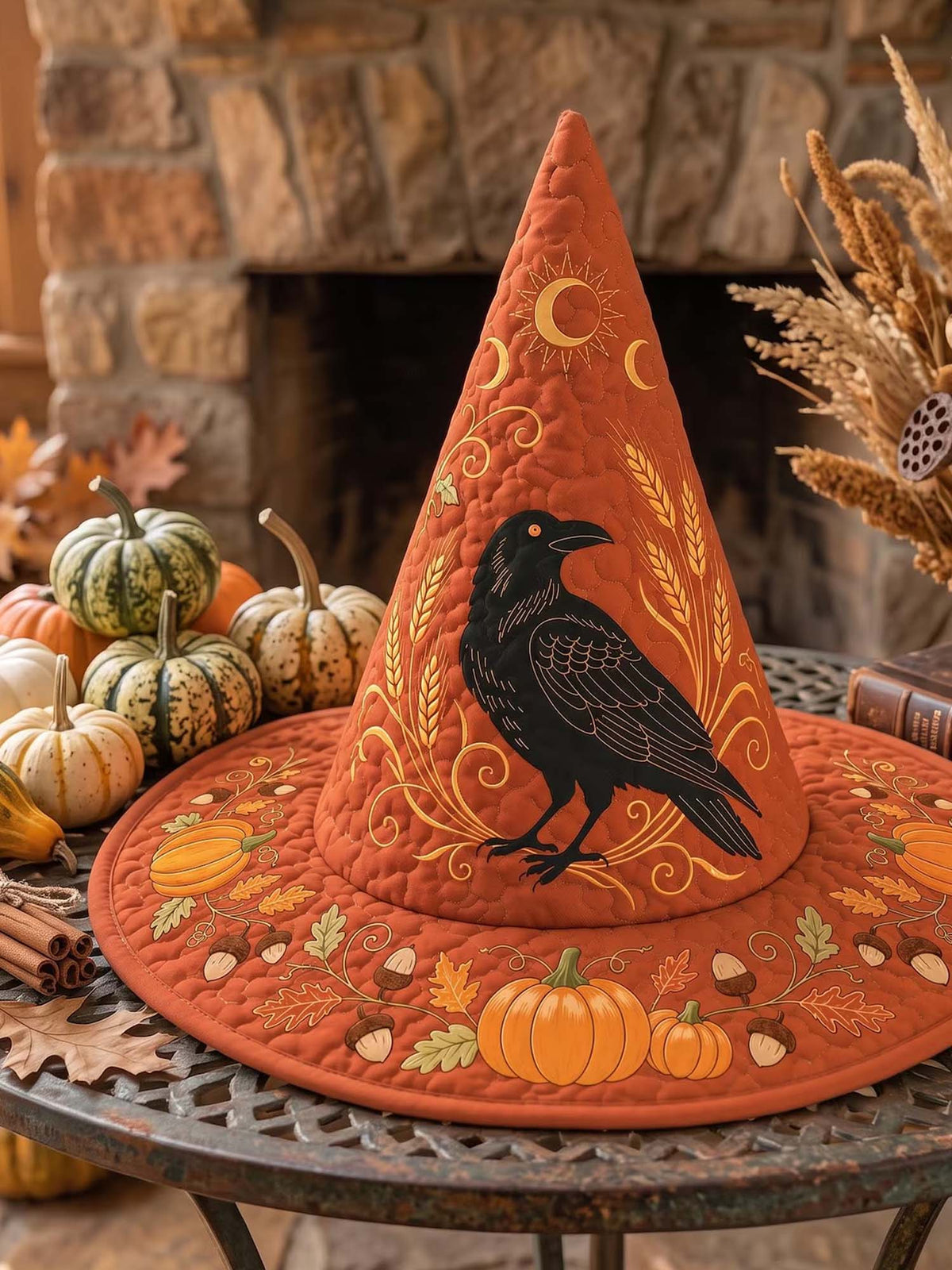 Quilted Witch Hat - Raven Harvest – view 5