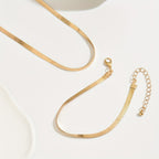 Necklace & Bracelet Set - Herringbone