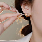 Ear Climber Earrings - Crystal Claw