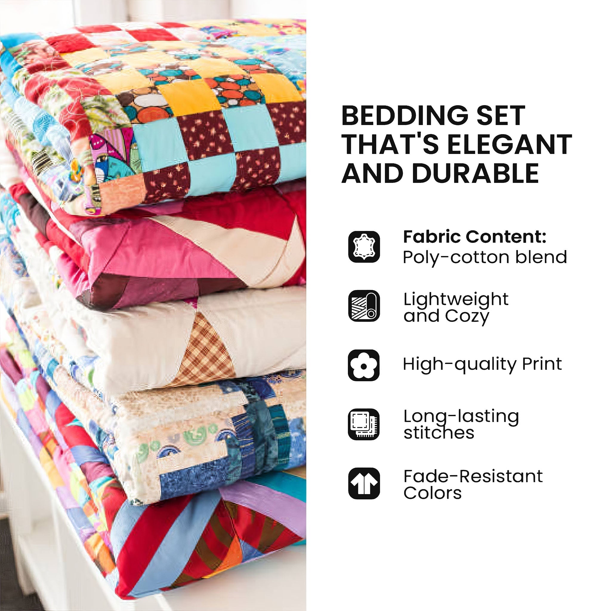 Corner detail of the Galloping Horses quilted bedspread and one pillow sham