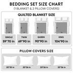 The Soulbound Roots quilted bedspread laid flat, showing the full design