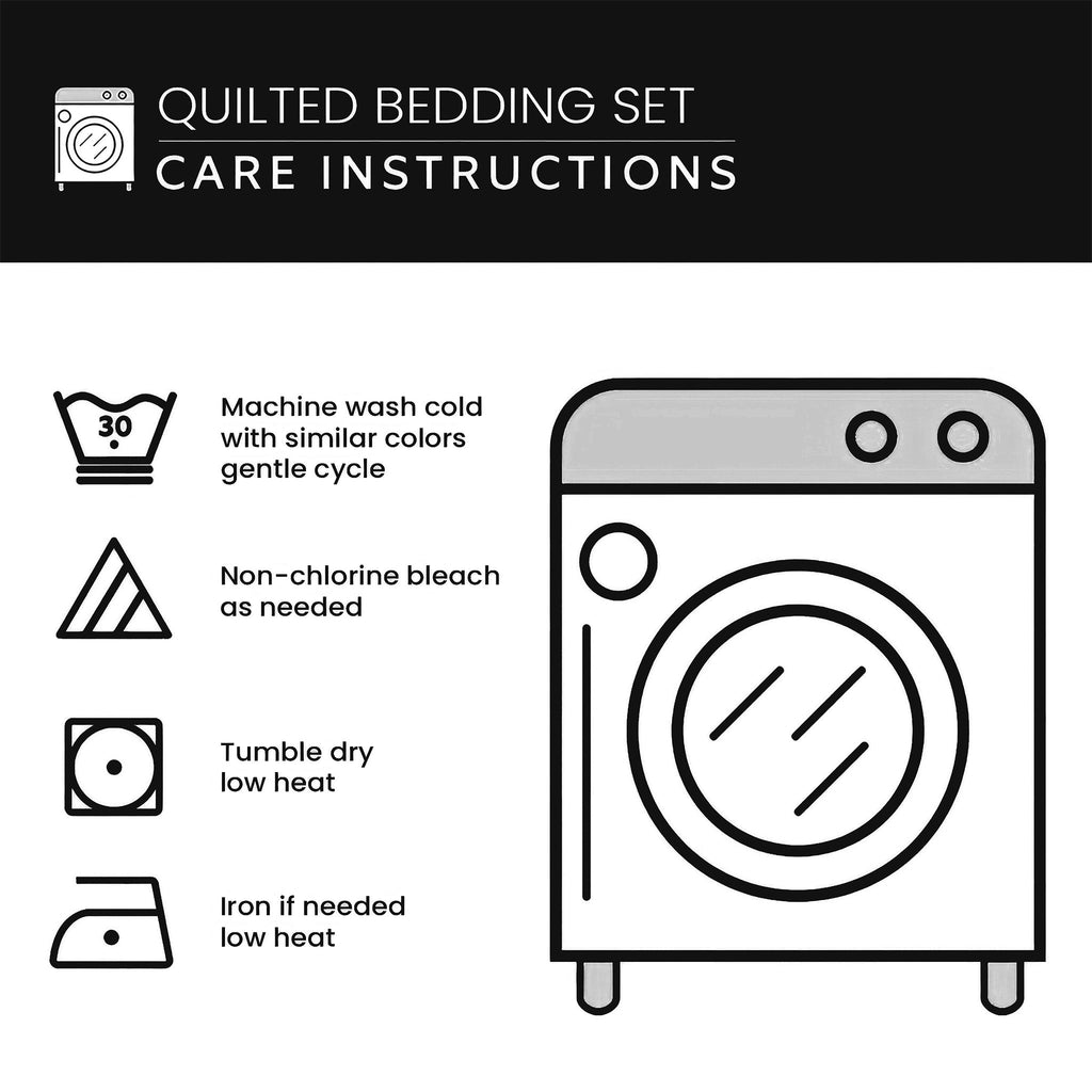 The Coastal Shells quilted bedspread set styled in a bedroom