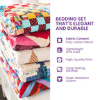 Cardinals pillow shams and quilted bedspread shown together