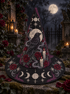 Quilted Witch Hat - Raven Rose Moons – view 2