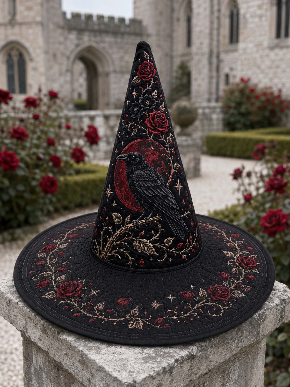 Quilted Witch Hat - Raven Rose – view 3