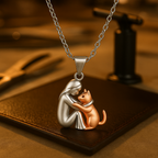 Pendant Necklace - Cat Cuddle
