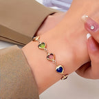 Bracelet - Rainbow Hearts