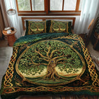 3-Piece Quilted Bedspread Set - Celtic Oak – view 2