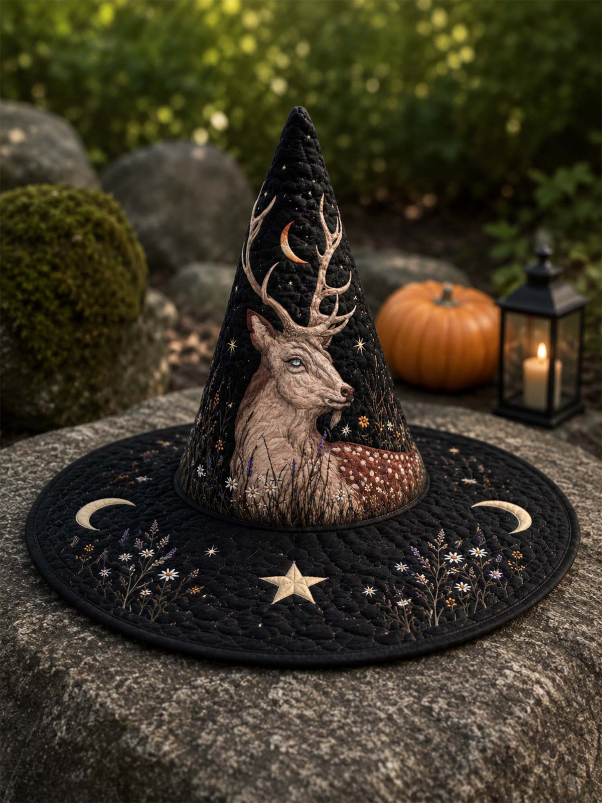 Quilted Witch Hat - Mystic Stag – view 3