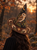 Quilted Witch Hat - Woodland Owl – view 3