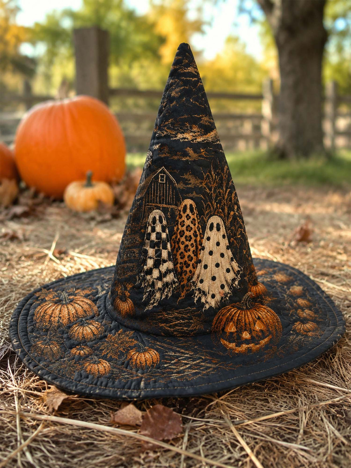 Quilted Witch Hat - Haunted Pumpkin Patch – view 3