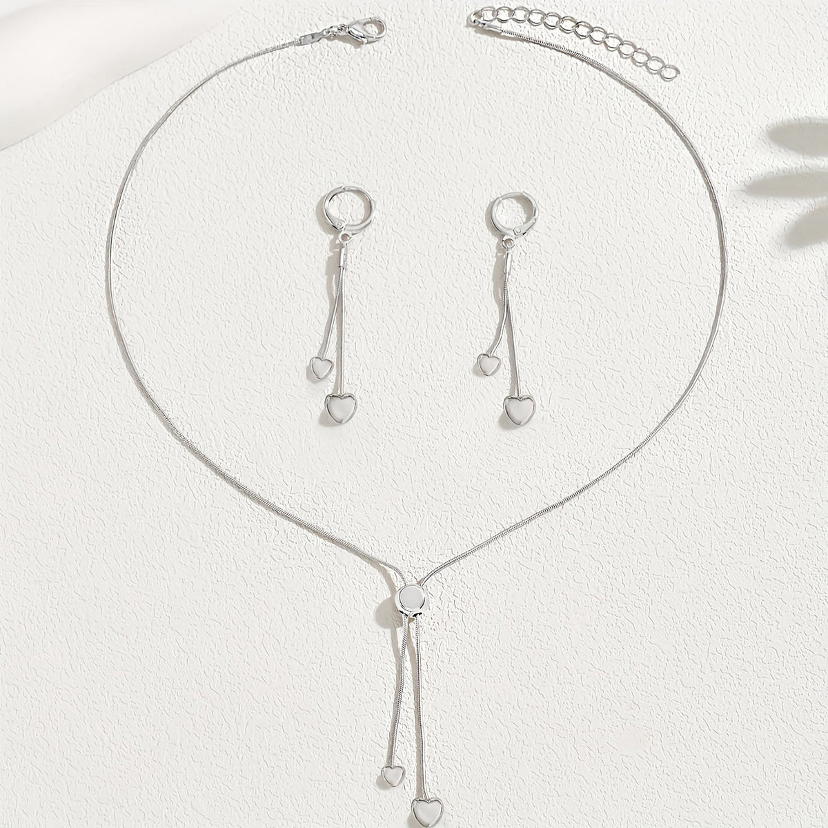 Necklace & Earrings Set - Hearts