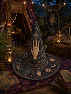 Quilted Witch Hat - Fortune Teller Hand – view 4